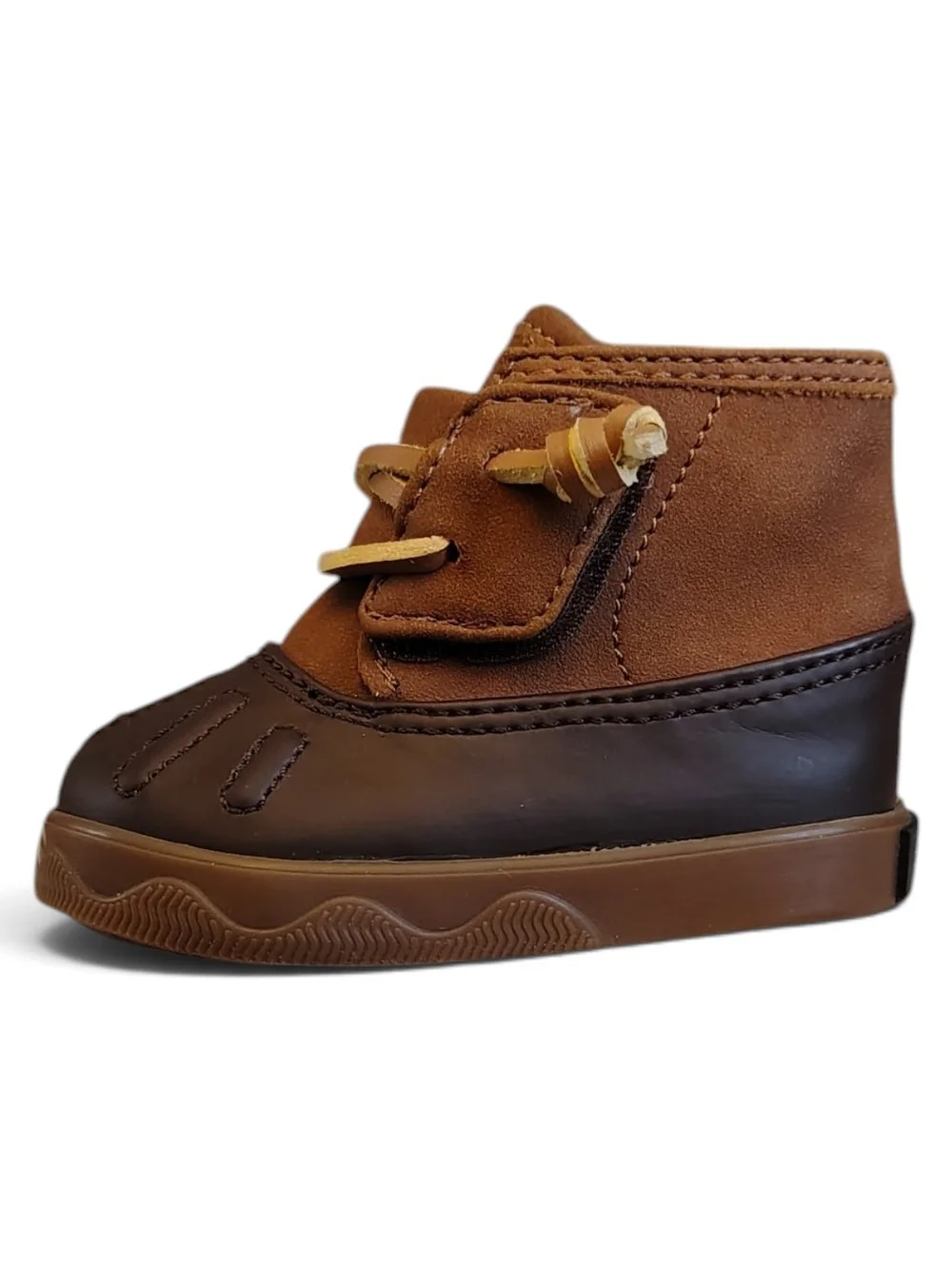 Sperry Top-Sider Baby Icestorm Duck Crib Booties Brown Tan Size 1M